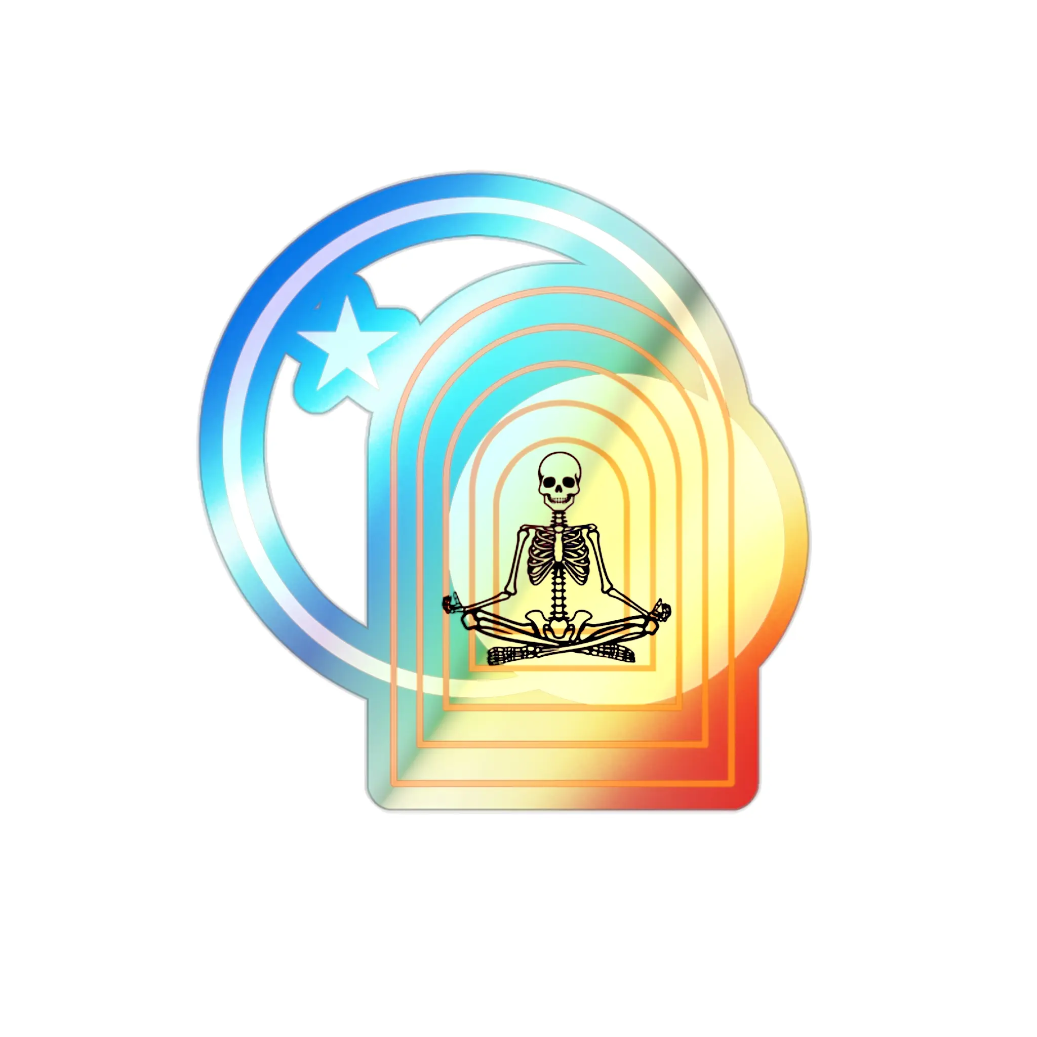 Zen With The Dead Holographic Sticker