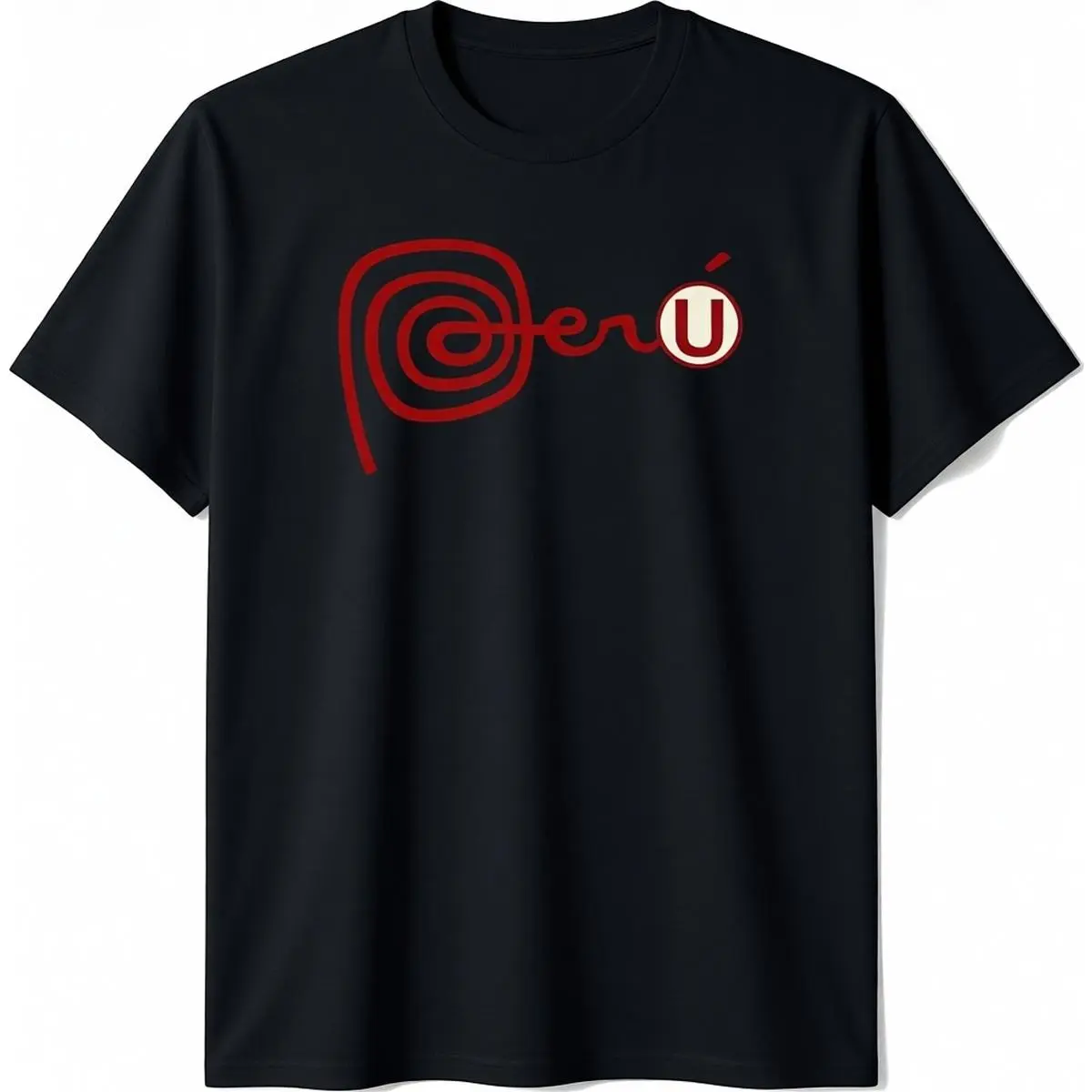 100%cotton Club Universitario de Deportes Peru Futbol Soccer T Shirt T-Shirt Fabric Menswear