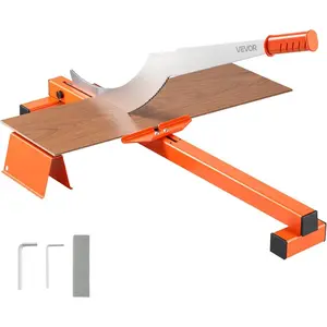 VEVOR 13 inch Vinyl Floor Cutter, 12mm Thick Laminate Flooring Cutter with 15/30/45 Adjustable Angle Settings, Flexible Wheels, Telescoping Handle, Certain Engineered Wood, LVT, VCT, SPC, LVP, WPCVEVOR Super Brand Day