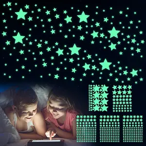 Household daily necessities Giantree 469 Pcs Glow in The Dark Stars Wall Stickers for Ceiling and Wall Decals Decor - Gift for Boys Girls Perfect for Kids Nursery Bedroom Living Room