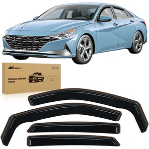 Nilight in-Channel Rain Guards for Hyundai Elantra 2021 2022 2023 2024 2025, Vent Window Visors, Original Window Deflectors-4PCS Car Cover Vehicle Automotive dealsforyoudays