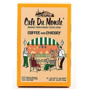 Cafe Du Monde Coffee and Chicory Single-Serve Cup Pods, 12 Count