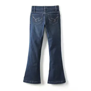 Cruel Girl's Violet Mid Rise Dark Stonewash Trouser Jeans