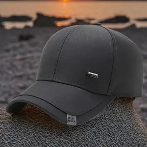 [60% Cotton Baseball Cap Windproof] Men'S Casual Baseball Cap, 60% Cotton, 40% Polyester, Solid Color, Warm Lined, Windproof, Sunscreen Visor, with Hand Washable, for Dad, Perfect Gift for Father'S Day, Thanksgiving, Christmas