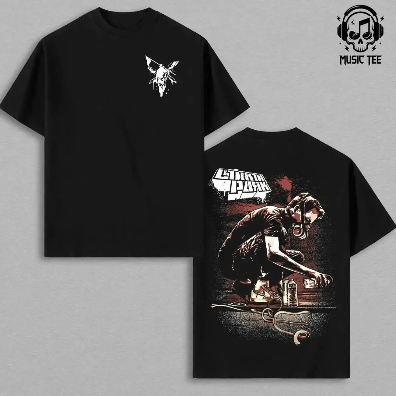 Chester Bennington Legacy Tee, Vintage Acid Wash Heavy Cotton Oversize Unisex Rock Band T-Shirt, Retro Y2K Nu Metal Streetwear Top, Linkin'n Parks Music Merch for Fans, 2000s Tour Collector YTJ E8Q