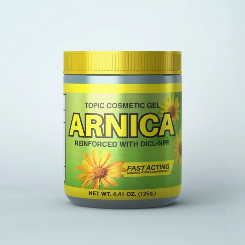 Arnica Gel - Fastacting Gel for Sore Muscles Topical Analgesic Extra Strength Natural Ingredients Only Mexico Healthcare Joint Relief Solution