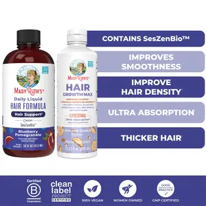 MaryRuth’s Advanced Hair Care Bundle – Daily Liquid Hair Formula 16 oz & Hair Growth Max Liposomal 15.22 oz MaryRuth’s Advanced Hair Care Bundle – Daily Liquid Hair Formula 16 oz & Hair Growth Max Liposomal 15.22 oz