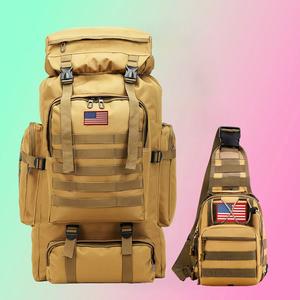 【Jumahe】Tactical Backpack，Prepper Bags, 80L Big Forest Bugout Bags, Backpacks for Men,Hiking Backpack , Waterproof and Breathable Travel Backpack, Spend night Biggie Handbag, Rugged and Durable Men's Camouflage Backpack Hiking Camping Hunting Fishing