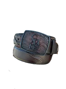 Douglas Ostrich Leather Belt