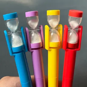 4Pcs Creative Cute Hourglass Quicksand Ballpoint Pens, Smooth Writing Novelty Pens for School Office, Perfect Study Gift Stationery