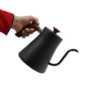 BLACK Gooseneck Electric Kettle 1200W | 0.24Gal 110V US Plug | Adjustable Temp 104-212℉