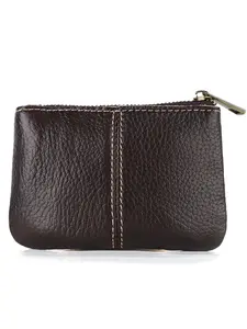 Vintage Men's Genuine Leather Zipper Wallet, Simple Design, Minimalist Wallet, Multi-Use Coin Card Holder, Commute/outdoor Use, Stylish Accessory, Vintage Style Wallet