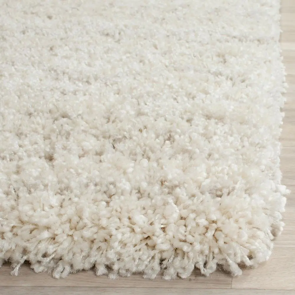 Neutral Tones Ivory-Beige Loomed Weave Single Indoor Floor Rug - Large Rectangle Living Room Decor Piece, Single Rug