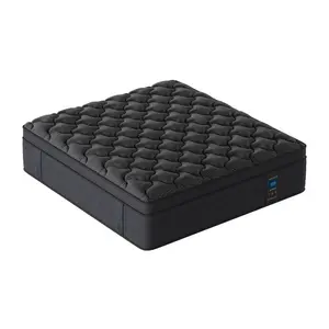 10'12'14 inch Twin Full Queen King Size Mattress Black, Memory Foam Individual Pocket Springs Hybrid Mattress in a Box, Medium Firm for Home Rooms Hotels,Breathable and Ergonomic Design, Back Relief Edge Support queen size mattress