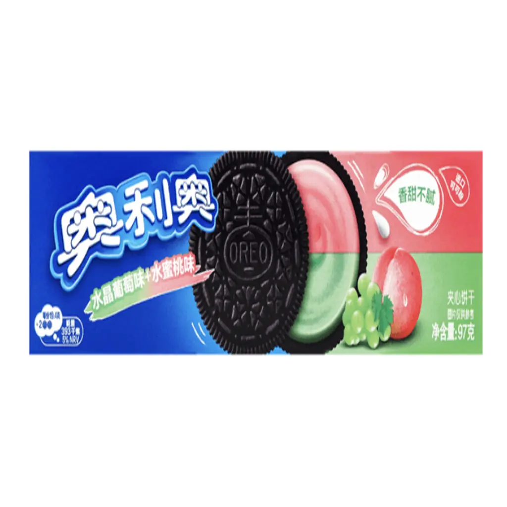 Oreo Crystal Grape Peach Biscuit 97 g