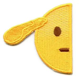 Saluting Face Patch Yes Sir Embroidered Iron On
