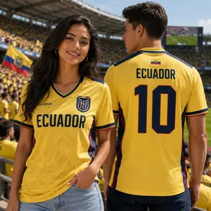Personalized Ecuador Soccer Jersey, Custom Name And Number Ecuador Jersey, Ecuador Football Shirt Fan Gift, Gift For Fan