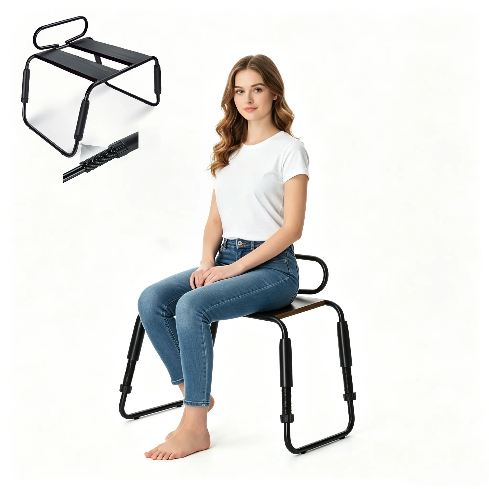 Portable 0-Gravity Chair - Adjustable Height, Sturdy Frame, Hiking-Ready Seat for Outdoor Camping