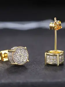 Fashion Stud Earrings for Women and Man , Elegant Engagement Jewelry, Sparkling Rhinestone Design, Perfect Gift for Her