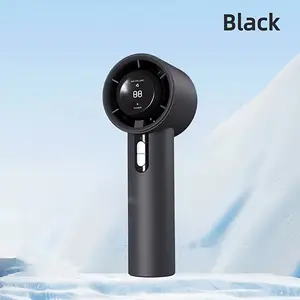 Portable Mini Handheld Fan, 100 Speed Quiet Cooling Fan, USB Rechargeable & Lightweight Personal Fan (Black)