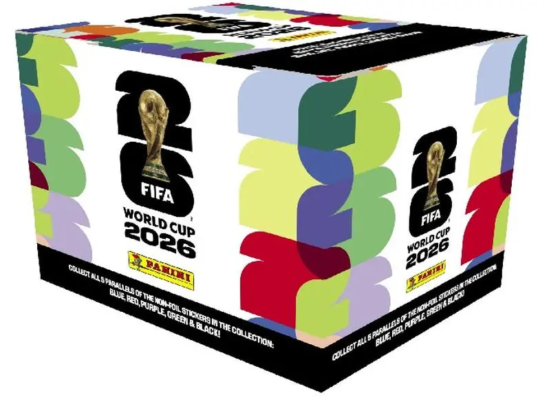 Caja con 25 sobres (7 STIKERS por sobre) Panini FIFA World Cup 2026