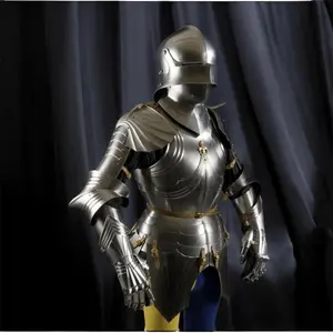 Gothic Knight Armor Suit: 15th Century Medieval LARP Cosplay