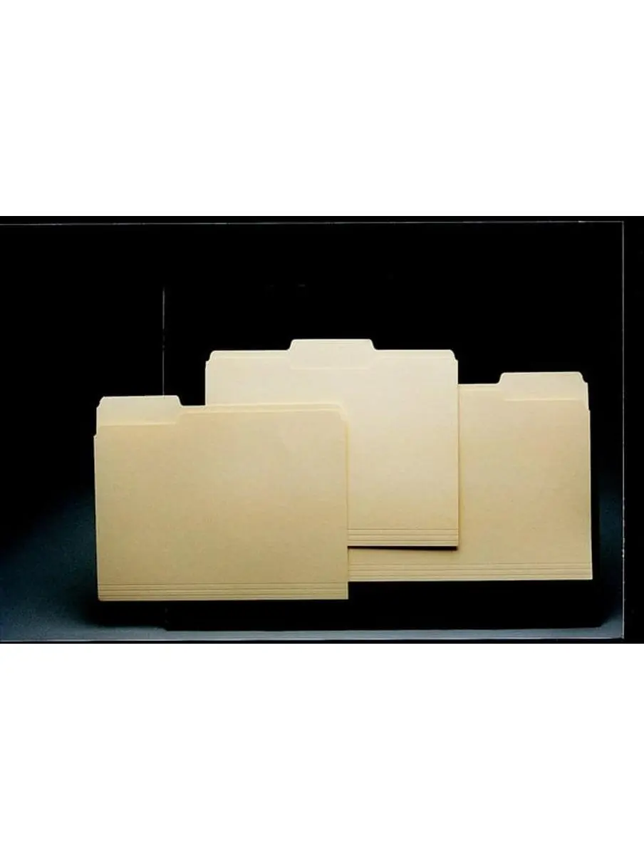 School Smart 015738 1-2 Cut Manila File Folder - Letter Size (9.5 x 11.75 in), Medium Weight, 0.75 in Expansion, Active Filing Solution for Organizing Important Papers, Pack of 100