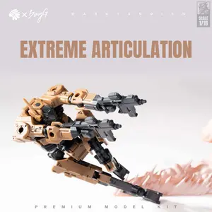 2-Pack 1/18-Scale Sci-Fi Tactical Mecha Model Kit, High-Mobility Robot Model with 3mm Universal Interface, Full Accessories Included, Perfect Gift