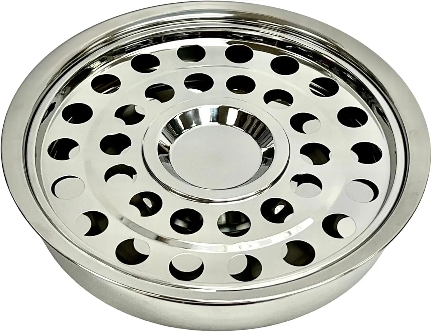 32-Cup Classic Silver Stainless Steel Altar Communion Tray, Christian Church Supplies, Premium Mirror Finish Communion Ware