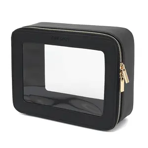 LOXOMU Clear Makeup Bag for Traveling,Transparent Cosmetic Case Clear Toiletry Bag