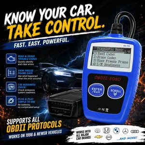 Nopnog Obd2 Code Reader, Universal Car Diagnostic Tool, Clear Fault Codes, Digital Display, Battery Powered, Ergonomic Design