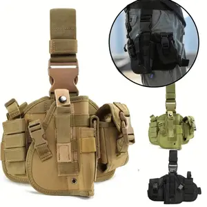 Tactical Quick-Draw Holster Waistband Leggings,Leg holster adjustable right thigh holster with magazine pouch tactical equipment survival kit
