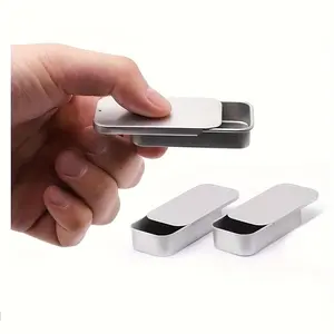 Small push-pull sliding lid boxes, exquisite small boxes for beauty creams, mini candy jars, tin plate container boxes
