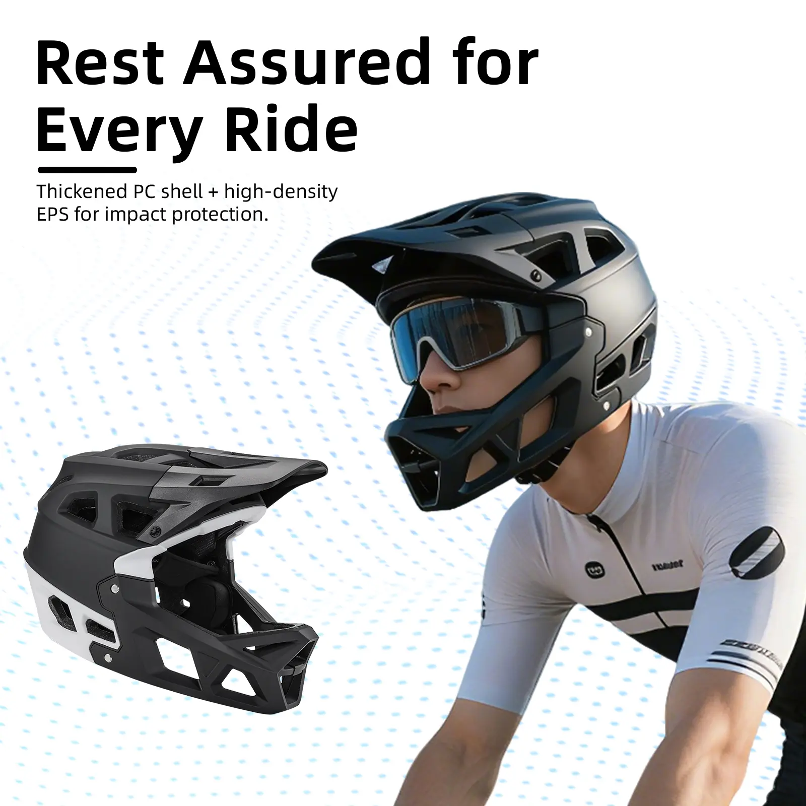 Multi-Sport Bike Helmet – EPS Impact Protection Helmet for Mountain Biking, Off-Road & Outdoor Cycling, Lightweight Ventilated Helmet for Men & Women