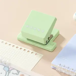 Five-Hole Punch for Loose-Leaf Binders, Compatible with A4 A5 B5 Papers, Manual Punching Tool for Office and Study Supplies, Office Stationery Supplies, Work Accessories