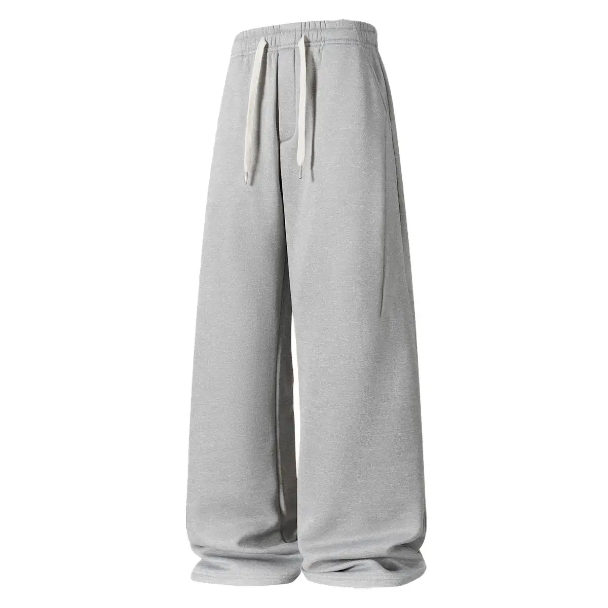 Men's Sweatpants, Cargo Pants, Long Pants, -Lined Thickened, Warm, Cold-Resistant, Slightly Stretchy, Soft, Skin-Friendly, Anti-Pilling, Elastic Waistband, Drawstring, Cuffed Hem, Straight Leg, Versatile Wear, Loose Fit, Multiple Pockets