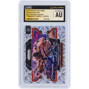 Tommaso Ciampa WWE Autographed 2022 Panini Prizm Scope Premium Box Set Prizm #62 #/199 CGC Fanatics Witnessed Authenticated Card - Fanatics Authentic Certified