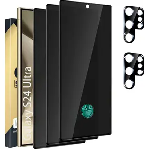 [Compatible with Samsung Galaxy S26/S26 Plus/S26 Ultra] [3+2 Pack Galaxy S25 Ultra Privacy Screen Protector - 3 Pack Privacy Film + 2 Pack Camera Lens Tempered Glass, High Clarity, Anti-Fingerprint Bubble Free, Anti-S... Accessories