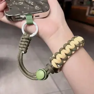 Handwoven Adjustable Mobile Phone Universal Lanyard Wrist Strap Outdoor Sports Convenient Safety Anti-Drop Rope UYYNY