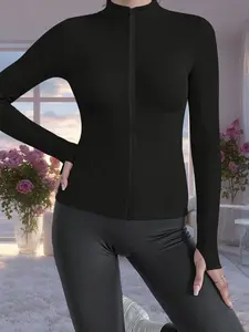 Spring Autumn Slim-Fit Short Jacket, Chic Waist-Cropped Outerwear, Versatile Knitted Top, Daily Wear Slimming Shirt