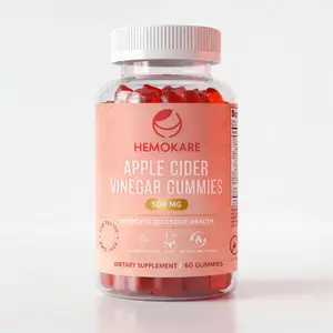 Hemokare Apple Cider Vinegar Gummies – Daily Wellness with ACV & B Vitamins | Supports Digestion, Energy & Gut Health