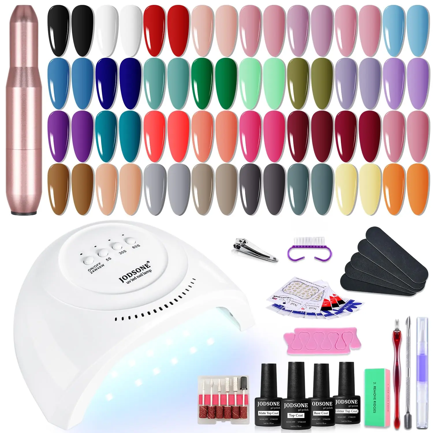 32 color gel nail polish+nail file