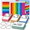 JoyCat Math Flash Cards & Double-Sided Board Fidget Set - Press-to-Play Math Teaching Aid with Write-and-Wipe Cards, Learning Chart, 4 Operations (1-6 Grade Kids Learning Materials, Toddler Learning Activities, Kids Toys, Gift Ideas for Ages 4-8)