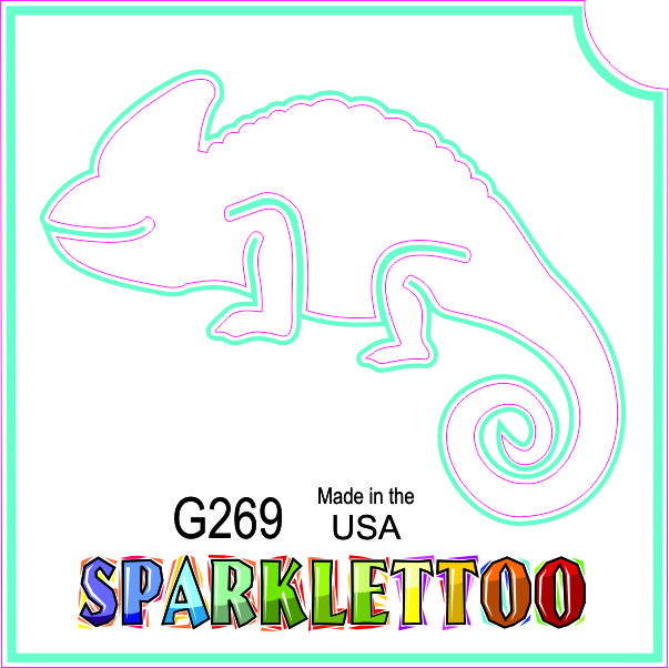 212 MAIN Ruby Red Glitter Tattoo Stencils (G269-2) - 1.5x2.3x2.3 in, 2-Ply Lizard Shape, FDA Safe, Glitter Finish, Pack of 100 - Men's Costume & Special Occasion Accessories