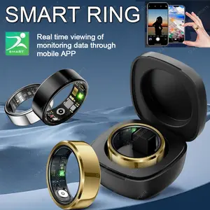 2025 Smart Ring Blood Pressure Heart Rate Sleep Monitoring Smartring IP68 & 5ATM Waterproof Multi-sport Mode Smartring Man Women Assistant