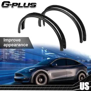 4pcs  Fender Flare Wheel Arch Molding Fit For 2020-2024 Tesla Model Y Wide Body