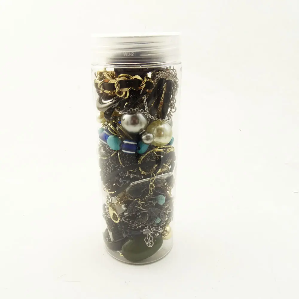 Vintage Fashion Jewelry Accessories Jar – Necklaces Bracelets Earrings Mixed Style