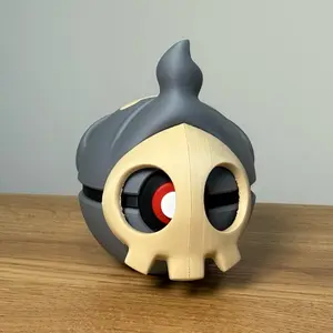 Duskull Ball - Made to Order, High-Quality PLA, 3D Printed Pokeball Figure