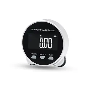 Digital Tape Measure Distance Electronic Rolling Ruler ,USB Rechargeable Rolling   Measuting Tool For Circular Flat Curved Diameter Electronic distance meter/ruler, multi-functional digital display rolling electronic ruler