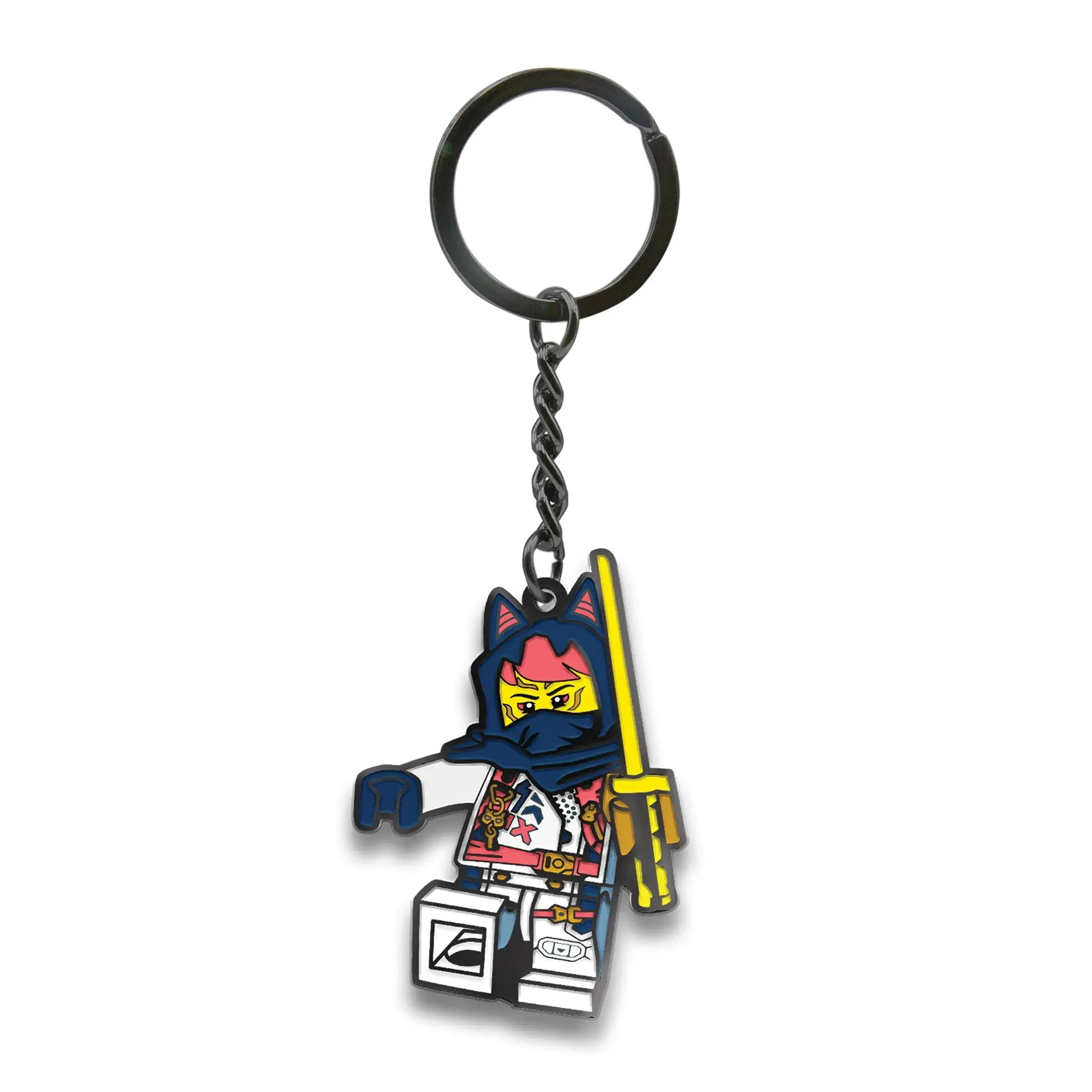 LEGO® NINJAGO® Enamel Keychain - Sora (53340) | 2-Inch Metal Bag Charm for Ninjago Fans & Collectors - Dragons Rising Edition